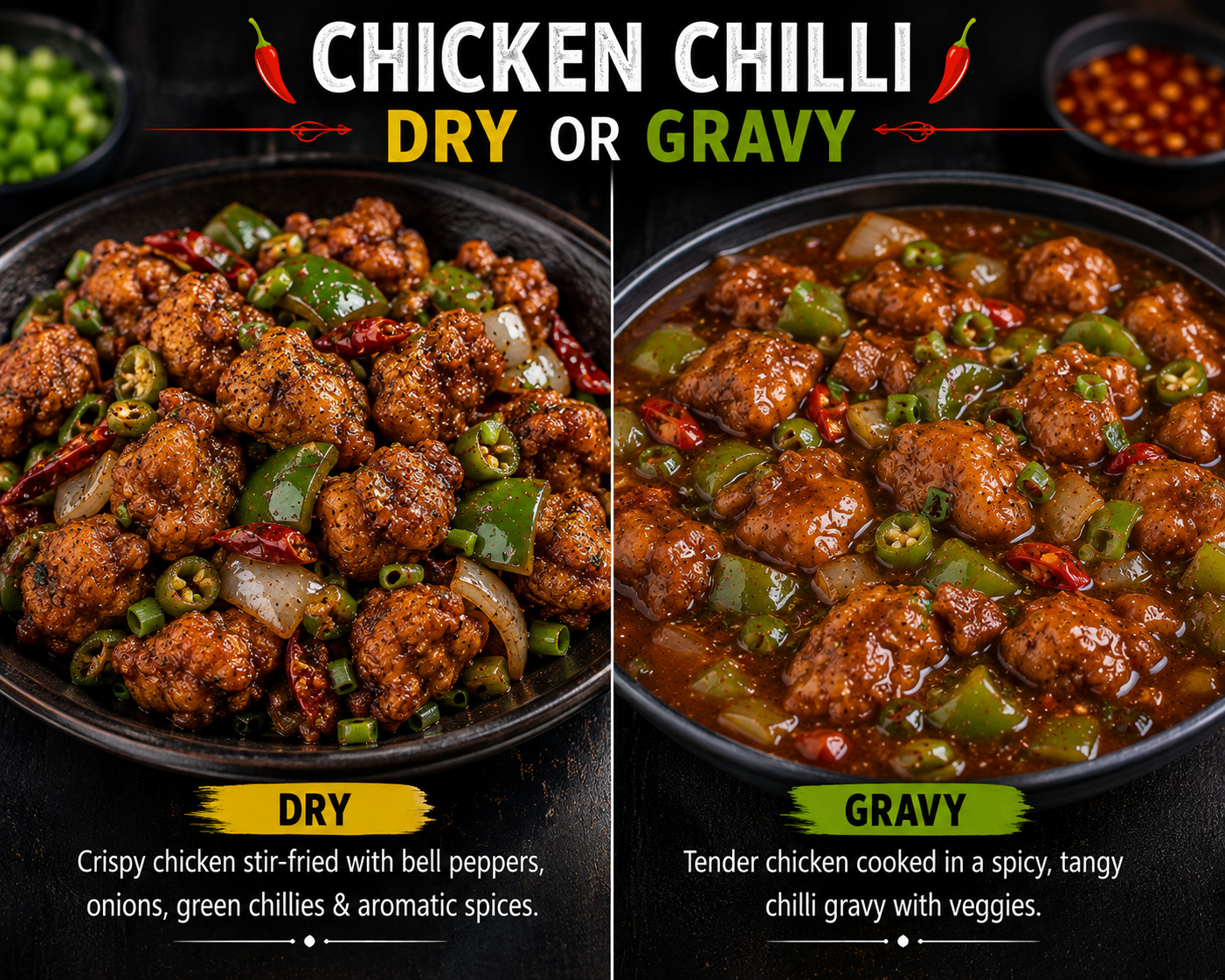 Chicken Chilli Dry or Gravy