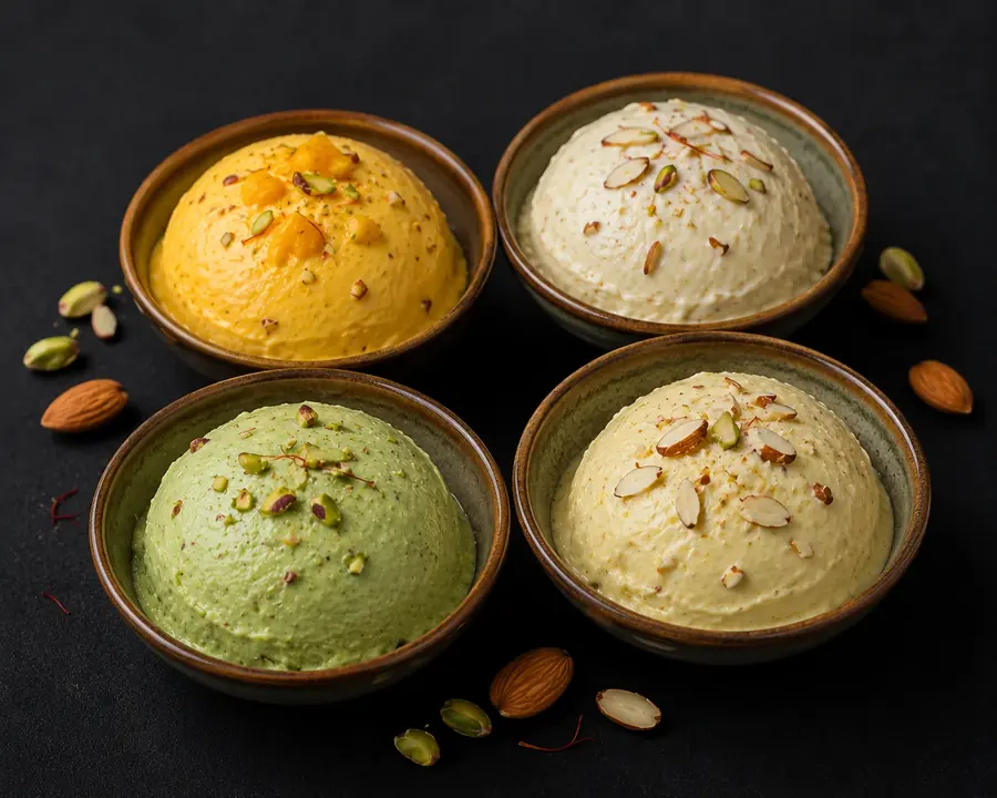 Kulfi (Mango, Malai, Pista, Almond)